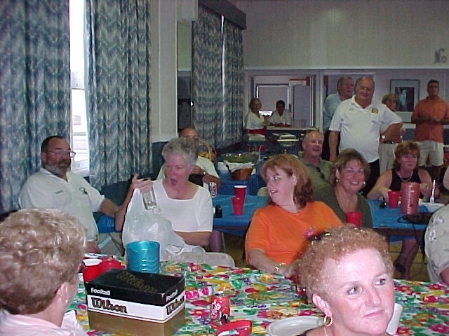 Mary Ann opening gift